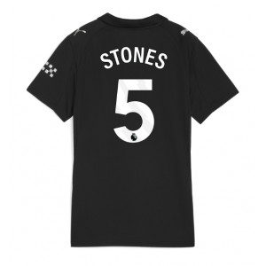Fotbalové Dres Manchester City John Stones #5 Dámské Venkovní Oblečení 2025-26 Krátký Rukáv
